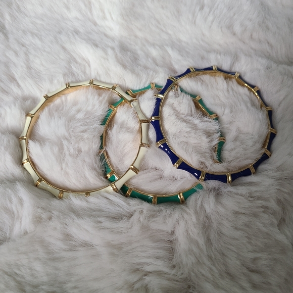 Stella & Dot cobalt blue julep enamel bracelet - Picture 3 of 3